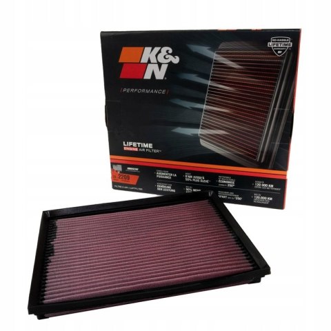 K&N FILTR POWIETRZA 33-2209 AUDI A4 B6 B7 B8 EXEO K&N FILTR POWIETRZA 33-2209 AUDI A4 B6 B7 B8 EXEO