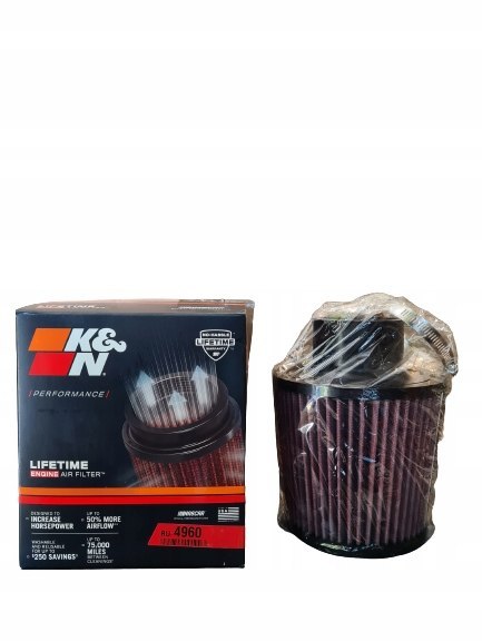 K&N filtr stożkowy RU-4960 70MM stożek K&N filtr stożkowy RU-4960 70MM stożek