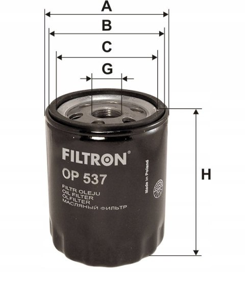 Filtron OP 537 Filtr oleju