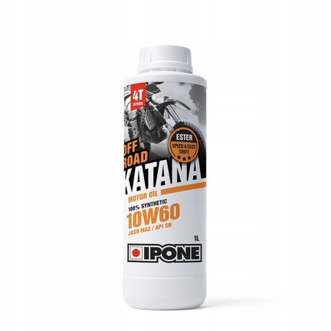 IPONE KATANA OFF ROAD 10W-60 OLEJ SILNIKOWY 100% SYNTETYK 1L IPONE KATANA OFF ROAD 10W-60 OLEJ SILNIKOWY 100% SYNTETYK 1L