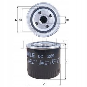 MAHLE OC 269 - filtr oleju MAHLE OC 269 - filtr oleju