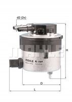 MAHLE KL 569 - filtr paliwa MAHLE KL 569 - filtr paliwa