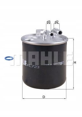 MAHLE KL 723D - filtr paliwa MAHLE KL 723D - filtr paliwa