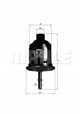 MAHLE KL 749 - filtr paliwa MAHLE KL 749 - filtr paliwa