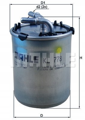 MAHLE KL 778 - filtr paliwa MAHLE KL 778 - filtr paliwa