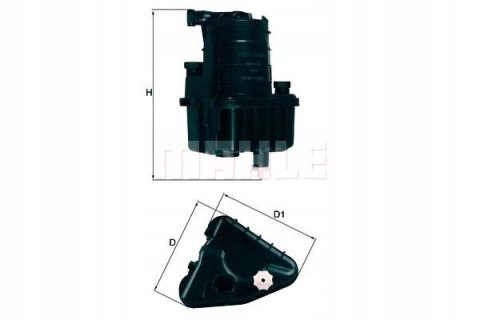 MAHLE KL 832D - filtr paliwa MAHLE KL 832D - filtr paliwa