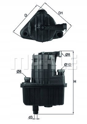 MAHLE KL 832D - filtr paliwa MAHLE KL 832D - filtr paliwa