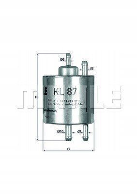 MAHLE KL 87 - filtr paliwa MAHLE KL 87 - filtr paliwa