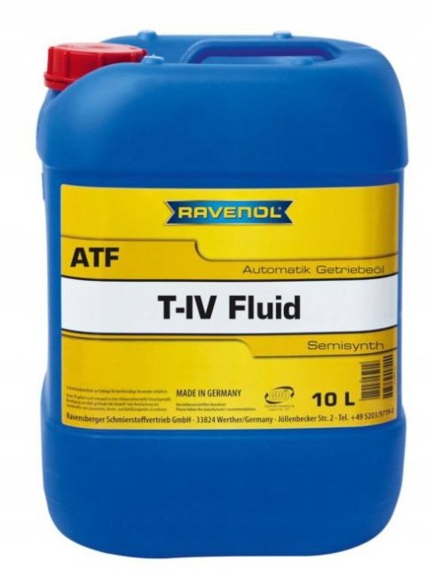 RAVENOL ATF T-IV Fluid 10L RAVENOL ATF T-IV Fluid 10L