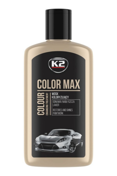 K2 COLOR MAX 250ML CZARNY - Wosk koloryzujący czarny K2 COLOR MAX 250ML CZARNY - Wosk koloryzujący czarny