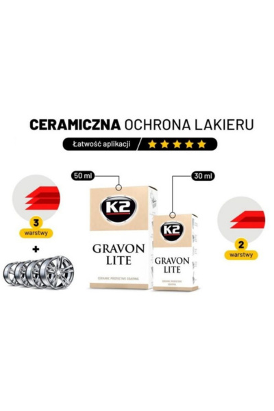 K2 GRAVON LITE 50 ML - Ceramiczna ochrona lakieru K2 GRAVON LITE 50 ML - Ceramiczna ochrona lakieru