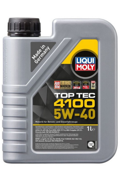 LIQUI MOLY TOP TEC 4100 5W-40 1L