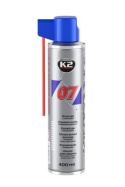 K2 07 400 ML - Produkt wielozadaniowy: likwiduje piski, smaruje, czyści, penetruje, chroni przed korozją. K2 07 400 ML - Produkt wielozadaniowy: likwiduje piski, smaruje, czyści, penetruje, chroni przed korozją.