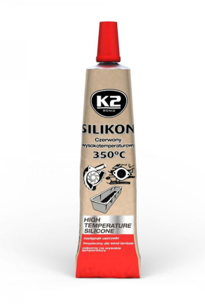 K2 SILIKON CZERWONY +350°C 21 G - Wysokotemperaturowy silikon czerwony K2 SILIKON CZERWONY +350°C 21 G - Wysokotemperaturowy silikon czerwony