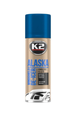 K2 ALASKA 250 ML aero - Błyskawicznie działający odmrażacz do szyb i lusterek samochodowych