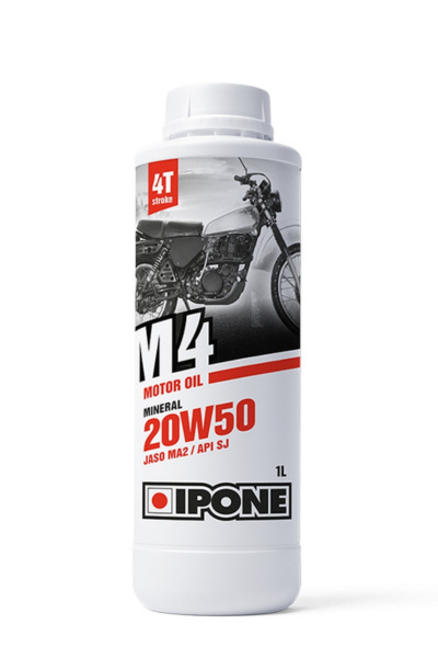 IPONE M4 20W-50 OLEJ SILNIKOWY MINERALNY 1L (JASO MA2, API SJ) IPONE M4 20W-50 OLEJ SILNIKOWY MINERALNY 1L (JASO MA2, API SJ)