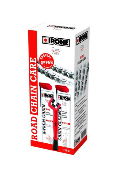 IPONE ROAD CHAIN CARE ZESTAW DO CZYSZCZENIA I SMAROWANIA ŁAŃCUCHA (2 X 750ML) ZE SZCZOTKĄ (CARELINE) IPONE ROAD CHAIN CARE ZESTAW DO CZYSZCZENIA I SMAROWANIA ŁAŃCUCHA (2 X 750ML) ZE SZCZOTKĄ (CARELINE)