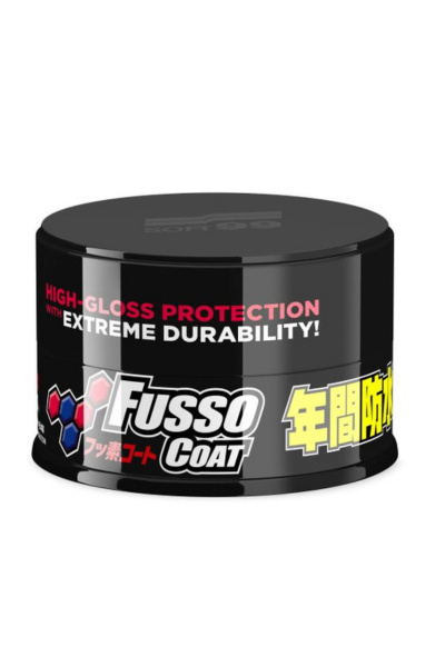 Soft99 Fusso Coat 12 Months Wax Dark 200g - twardy wosk samochodowy