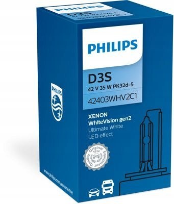PHILIPS Philips D3S (gazowa lampa wyładowcza) 35 W 42403WHV2C1 PHILIPS Philips D3S (gazowa lampa wyładowcza) 35 W 42403WHV2C1