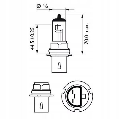 PHILIPS Philips HB1 65/45 W 9004C1 PHILIPS Philips HB1 65/45 W 9004C1