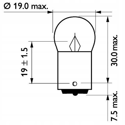 PHILIPS ŻARÓWKI R5W 24V/5W BA15S BLISTER 2SZT PHILIPS ŻARÓWKI R5W 24V/5W BA15S BLISTER 2SZT