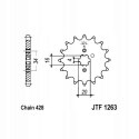 JT Zębatka przednia Jt JTF1263,17 JT Zębatka przednia Jt JTF1263,17