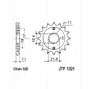 JT Zębatka przednia Jt JTF1321,12 JT Zębatka przednia Jt JTF1321,12
