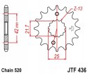 JT Zębatka przednia Jt JTF436,15 JT Zębatka przednia Jt JTF436,15