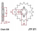JT Zębatka przednia stal JT 50 (530) z.16 JTF571,16 JT Zębatka przednia stal JT 50 (530) z.16 JTF571,16