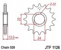 JT Zębatka przednia stal JT 520 z.16 JTF1126,16 JT Zębatka przednia stal JT 520 z.16 JTF1126,16