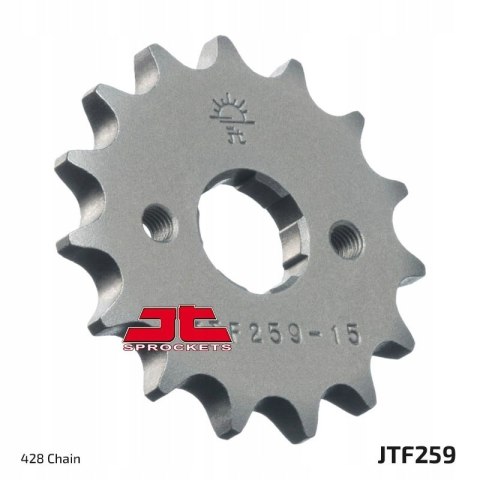 JT Zębatka przednia stal JT typ łańcucha 428 15 JT Zębatka przednia stal JT typ łańcucha 428 15