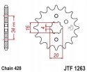JT Zębatka przednia stal łańcuch 428 ilość zębów 11 SUZUKI TF 100/125/185 JT Zębatka przednia stal łańcuch 428 ilość zębów 11 SUZUKI TF 100/125/185
