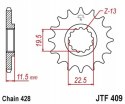 JT Zębatka przednia stal łańcuch 428 ilość zębów 14 SUZUKI DR-Z 125 2003- JT Zębatka przednia stal łańcuch 428 ilość zębów 14 SUZUKI DR-Z 125 2003-
