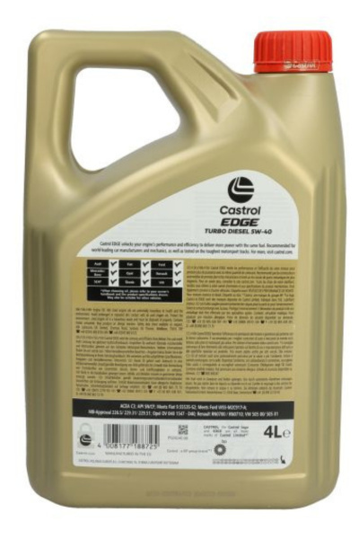 CASTROL EDGE TURBO DIESEL 5W-40 4L CASTROL EDGE TURBO DIESEL 5W-40 4L