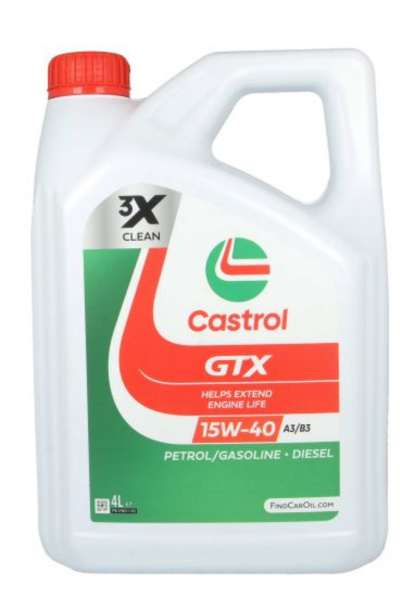 CASTROL GTX 15W-40 A3/B3 4L CASTROL GTX 15W-40 A3/B3 4L