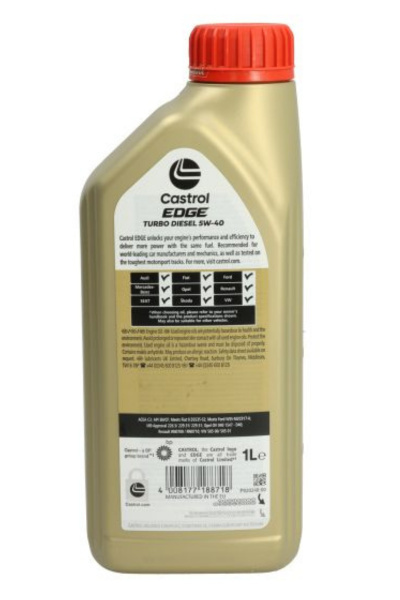 CASTROL EDGE TURBO DIESEL 5W-40 1L CASTROL EDGE TURBO DIESEL 5W-40 1L