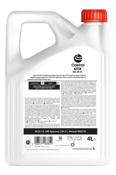 Castrol GTX 5W-30 C4 4L Castrol GTX 5W-30 C4 4L
