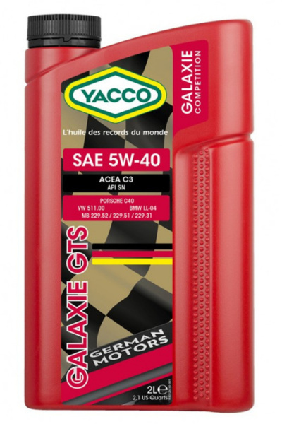 YACCO GALAXIE GTS 5W-40 1L YACCO GALAXIE GTS 5W-40 1L