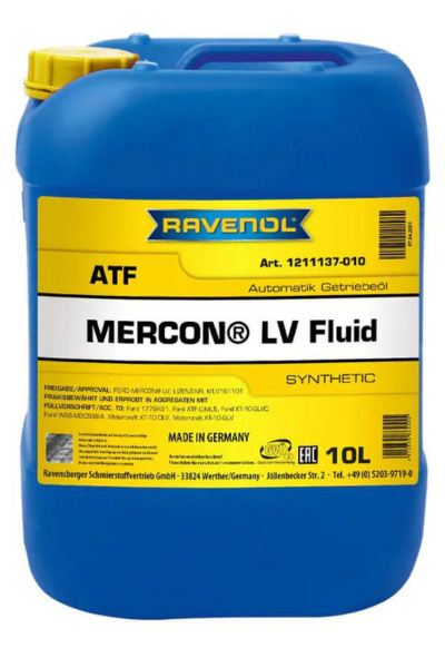 RAVENOL ATF Mercon® LV 10L RAVENOL ATF Mercon® LV 10L