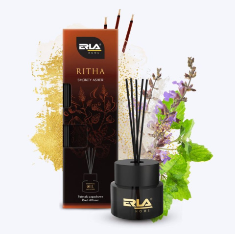 ERLA RITHA SMOKEY ASHER - Patyczki zapachowe 100ml ERLA RITHA SMOKEY ASHER - Patyczki zapachowe 100ml
