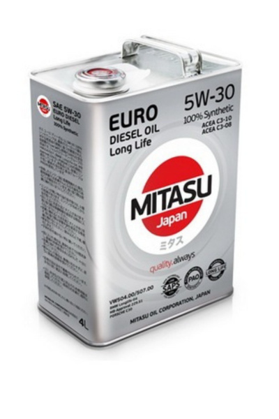 MITASU EURO DIESEL LL 5W-30 4L 100% Synthetic MITASU EURO DIESEL LL 5W-30 4L 100% Synthetic