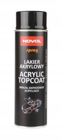 NOVOL ACRYLIC TOPCOAT - Lakier akrylowy CZARNY MATOWY 500ml - SPRAY NOVOL ACRYLIC TOPCOAT - Lakier akrylowy CZARNY MATOWY 500ml - SPRAY