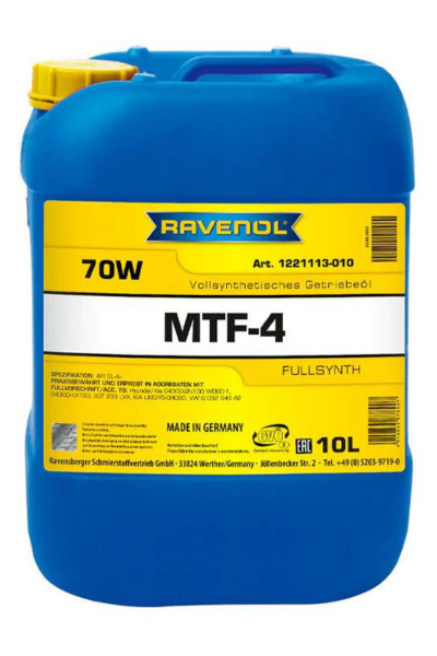 RAVENOL MTF-4 SAE 70W 10L RAVENOL MTF-4 SAE 70W 10L