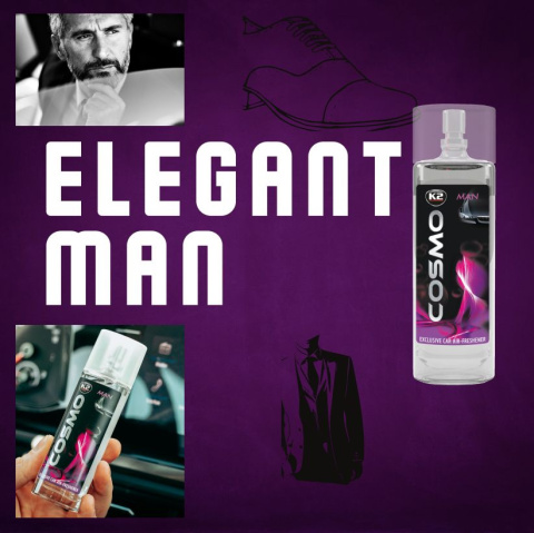 COSMO MAN 50ML - Zapach samochodowy w atomizerze COSMO MAN 50ML - Zapach samochodowy w atomizerze