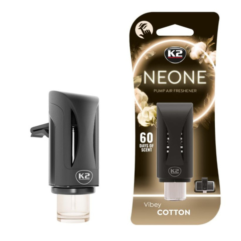 K2 NEONE Vibey COTTON - Zapach w kratkę nawiewu z pompką K2 NEONE Vibey COTTON - Zapach w kratkę nawiewu z pompką