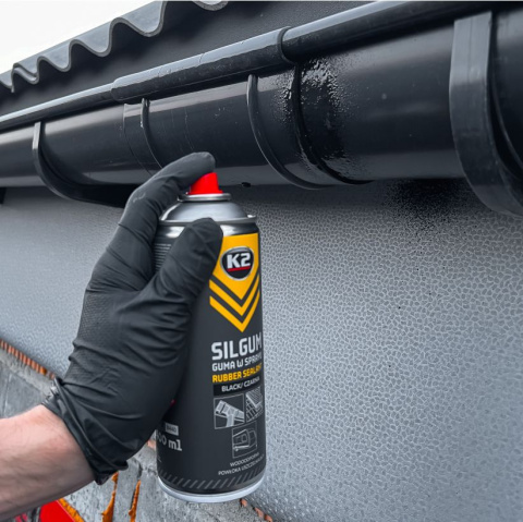 K2 SILGUM CZARNY 400ml - Elastyczna powłoka uszczelniająca K2 SILGUM CZARNY 400ml - Elastyczna powłoka uszczelniająca
