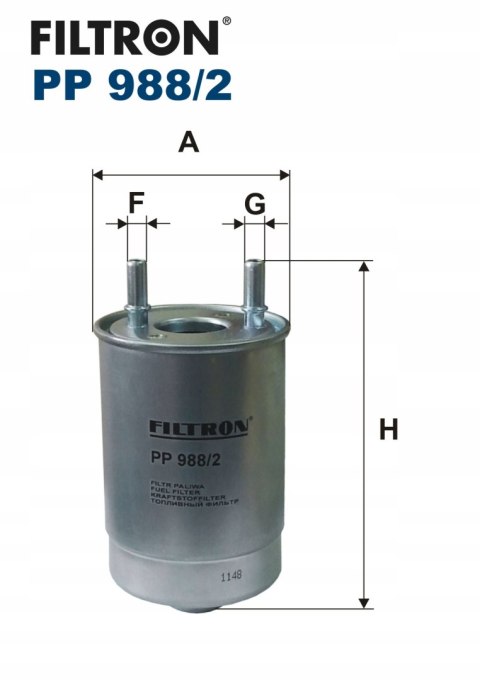 Filtron PP 988/2 Filtr paliwa