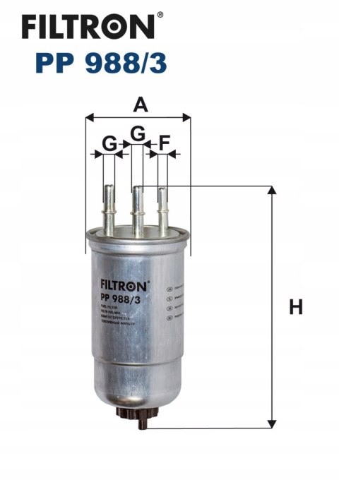 Filtron PP 988/3 Filtr paliwa